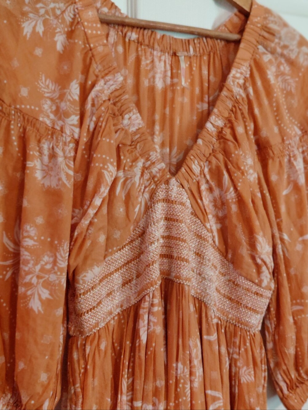 Free People Golden Hour Maxi Dress Marigold Floral Women's Size Small - Picture 2 of 10